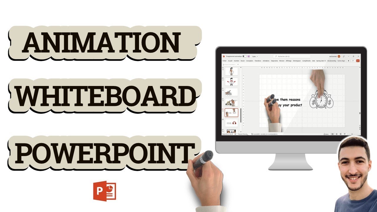 Comment animer du texte avec une main qui écrit sur powerpoint