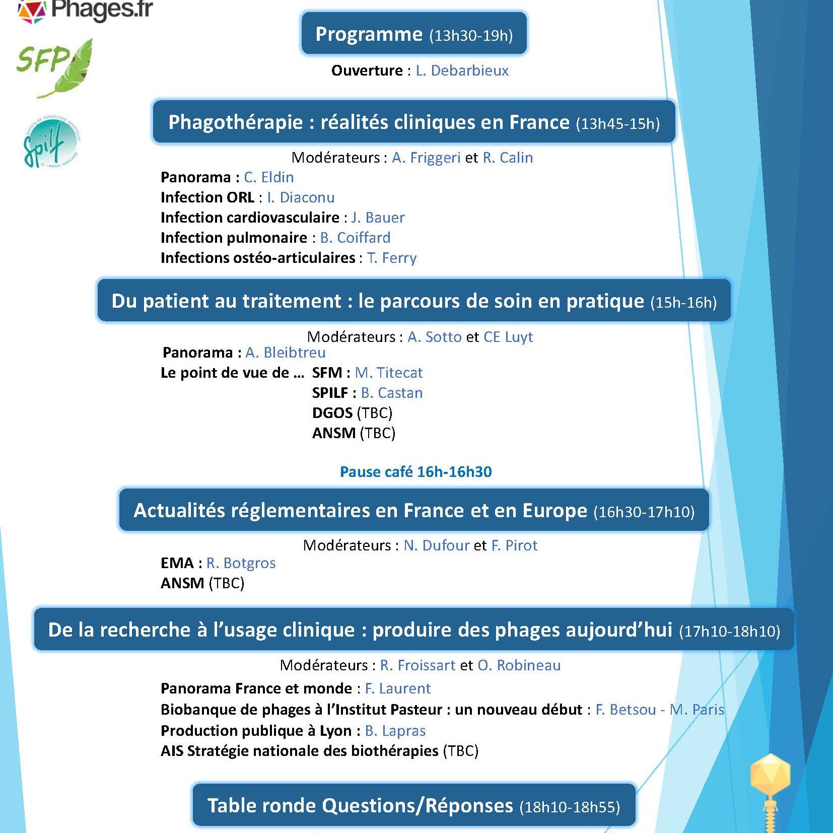 Phage affiche- programme Phage affiche- programme
